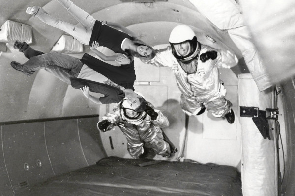 Vintage Astronauts in Space